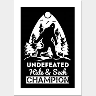 Bigfoot champion T-shirt. Posters and Art